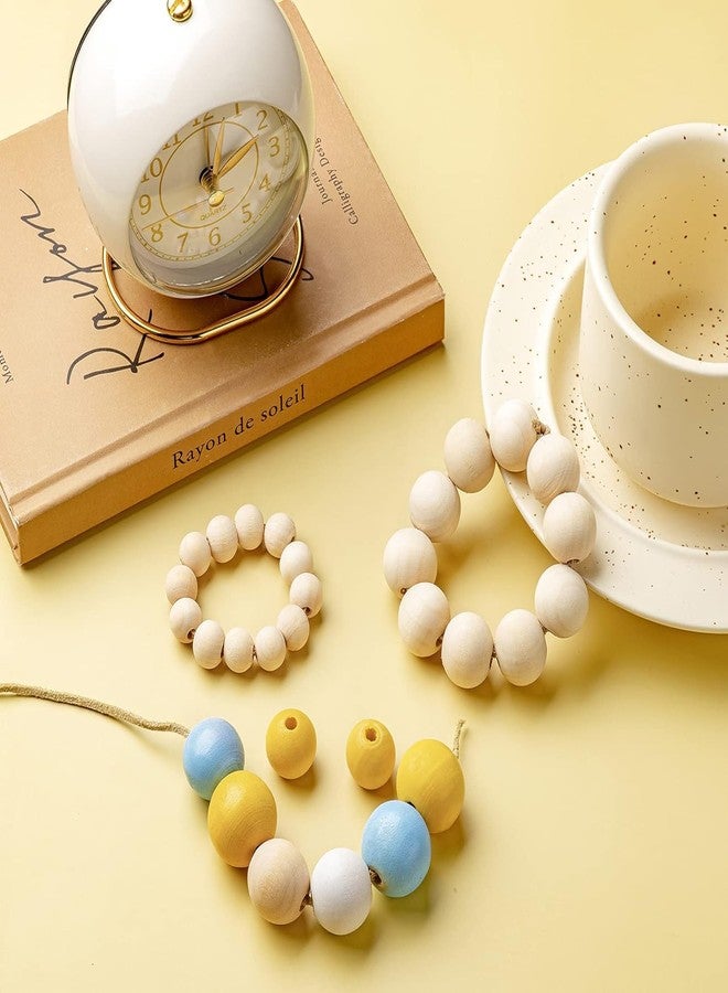 دي آي واي كرافتس أشغال يدوية ٢٦٠، خرز خشبي طبيعي، خرز خشبي دائري للأعمال اليدوية، زينة يدوية، صنع المجوهرات، خرز لتضفير الشعر، مجوهرات الضفائر، صنع الأساور والقلائد، حمالات الصدر (٢٦٠) - Image 3